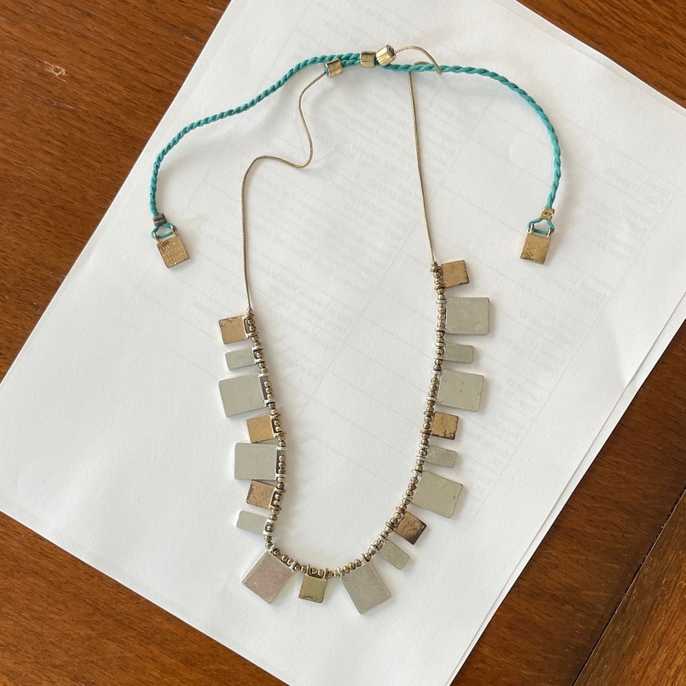 Noonday Collection Gold and Silver Geometric Necklace